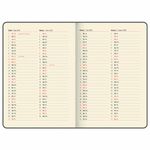 Еженедельник датированный 2025, БОЛЬШОЙ ФОРМАТ, 210х297 мм, А4, BRAUBERG "Comodo", под кожу, коричневый, 115942