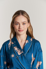 Блуза-кимоно с шалькой - греческий завтрак