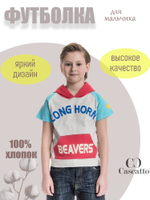 Футболка для мальчика с капюшоном