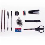 Настольный набор вращающийся Erich Krause Минидеск, 13 предметов, черный