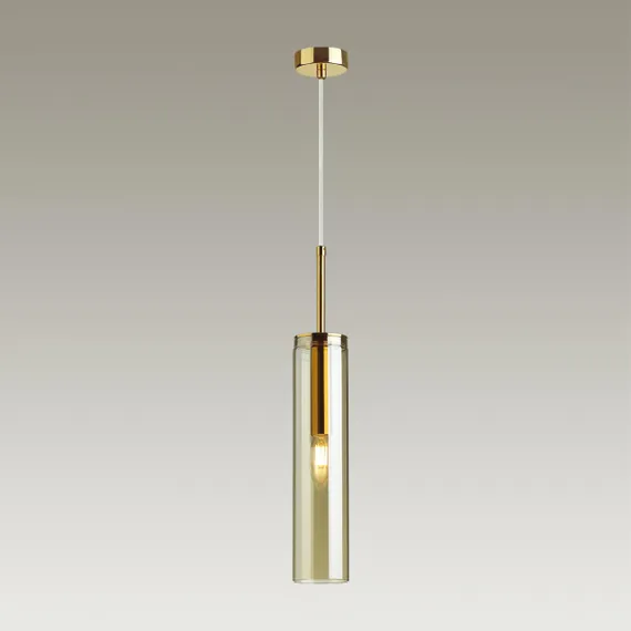4693/1 PENDANT ODL20 000 золотой/янтарный Подвес E14 1*40W KLUM