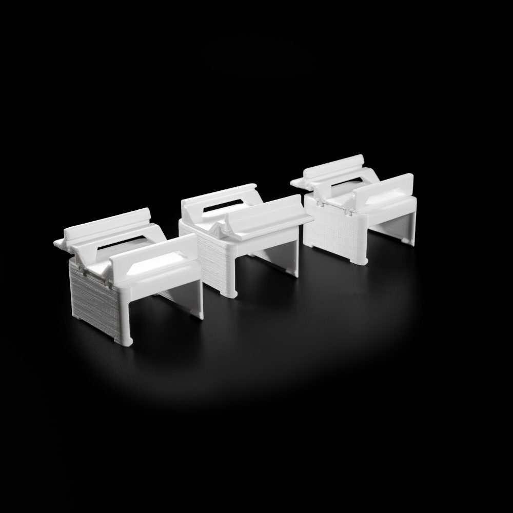 Набор 3 шт. Крепление для одноканального реле Aqara на DIN-рейку, 3D печать, белое