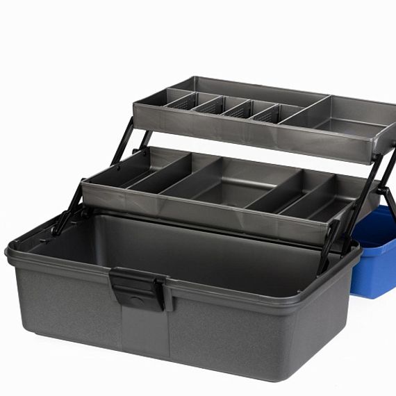 Ящик рыболова двухполочный синий (T-HS-FB2-B) Helios