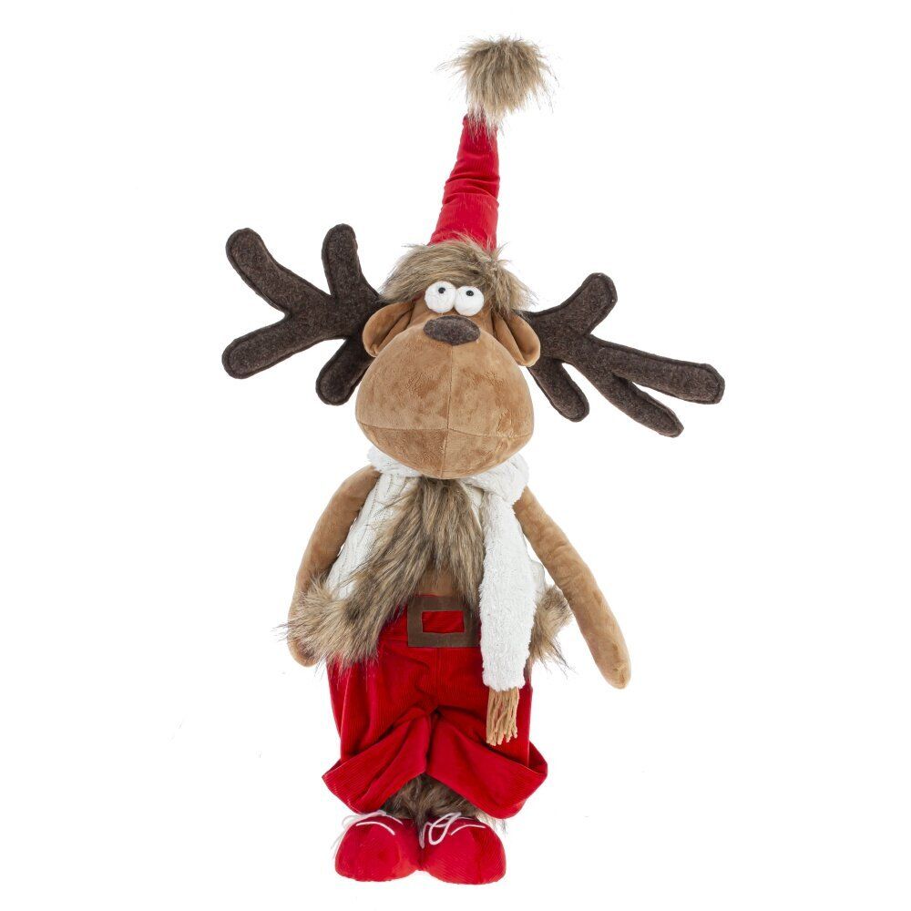 GAEM Игрушка набивная "Олень" (телескоп ноги), L58 W28 H122/65 см