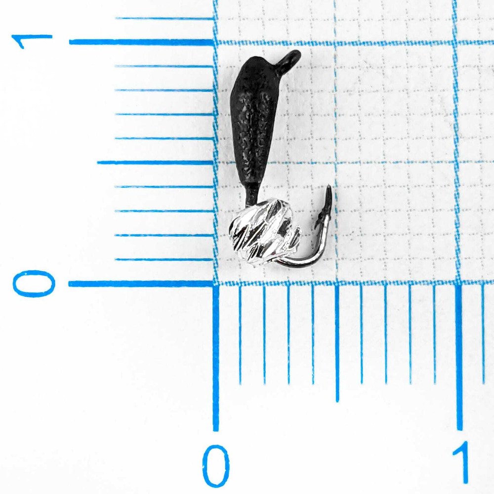 Мормышка Владимирская 602 «Микроб» с латунным шариком зефир", 1.5мм, 0.2гр (15шт/уп)