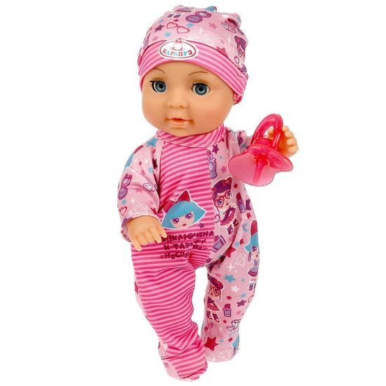 Пупс озвуч БАРТО А. Оленька 20см в боди, пьет, пис, закр гл, 30 песен, 3 акс КАРАПУЗ