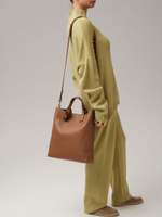 Кожаная сумка шоппер Deboro 30954 орех