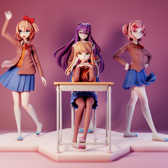 DDLC Girls Set - Doki Doki Literature Club