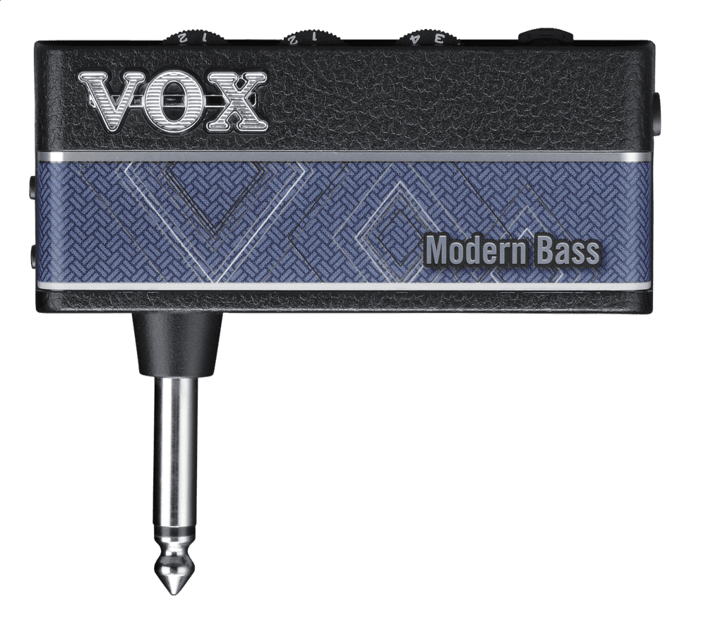 VOX AP3-MB AMPLUG 3 MODERN BASS моделирующий усилитель для наушников. Эффекты: хорус, задержка, реверберация. 9 ритмических рисунков.