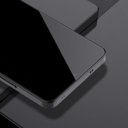 Защитное стекло для Xiaomi Redmi Turbo 4 и Poco X7 Pro, тонкие черные рамками и олеофобное покрытие, G-Rhino