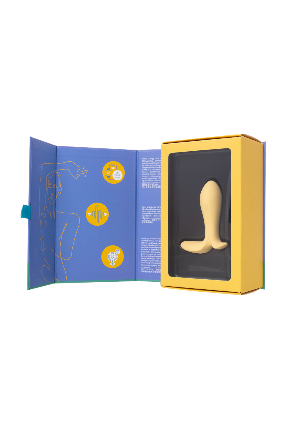 Анальный вибратор Satisfyer Intensity Plug золотой 9 см