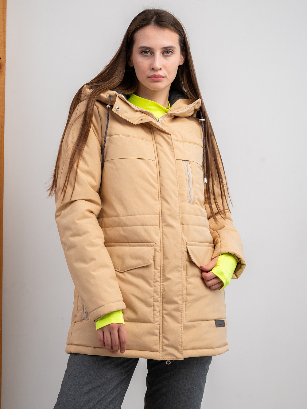 Костюм зимний "Verona" бежевый-серый