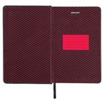 Ежедневник датированный 2022 А5 138x213 мм BRAUBERG "Chameleon", под кожу, черный/красный, 112822