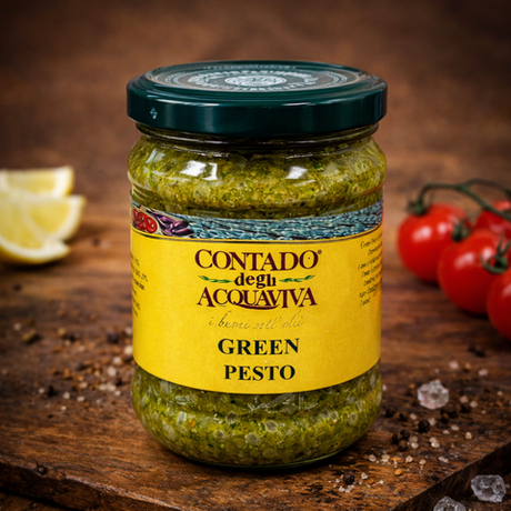 Зелёный песто Дженовезе Contado degli Acquaviva, 180 г (Италия)