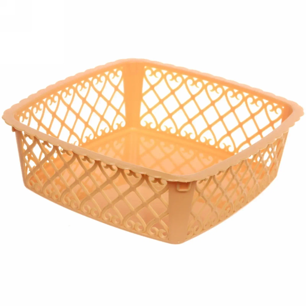 Сухарница пластиковая «Астория» 20*20*6,5см, облепиха