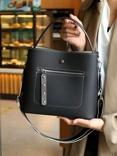 женская сумка на плечо из натуральной кожи