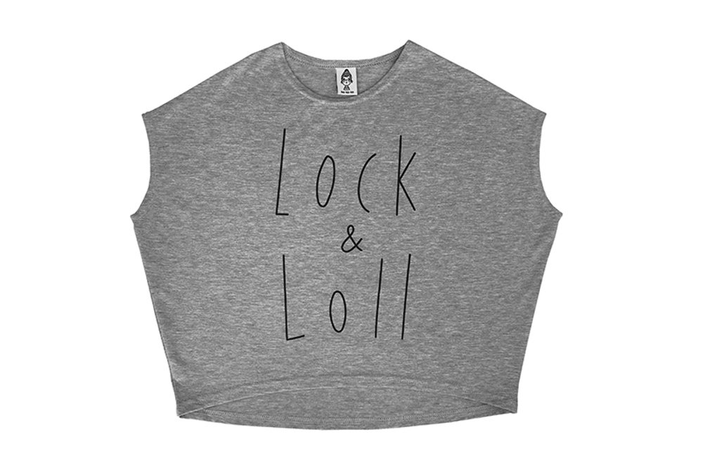 Футболка Lock&Loll серый меланж