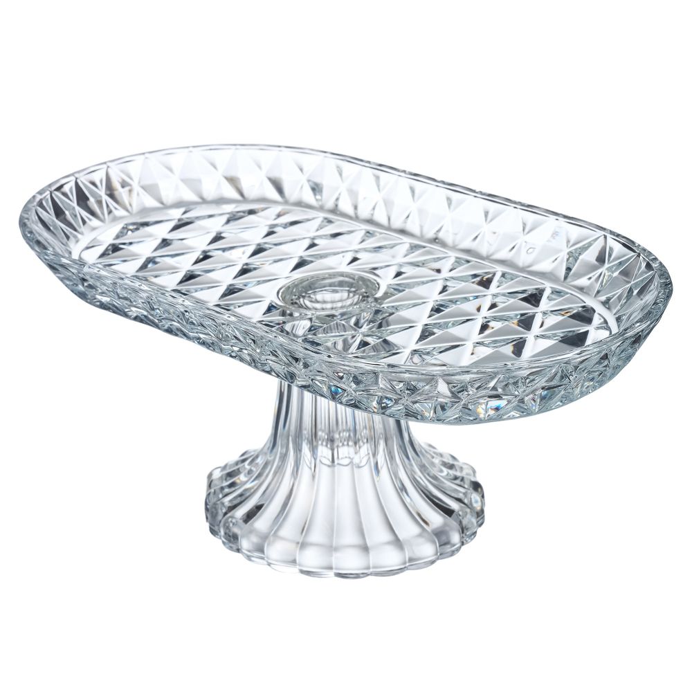 БЛЮДО НА НОЖКЕ ОВАЛЬНОЕ 28*14*12 СМ