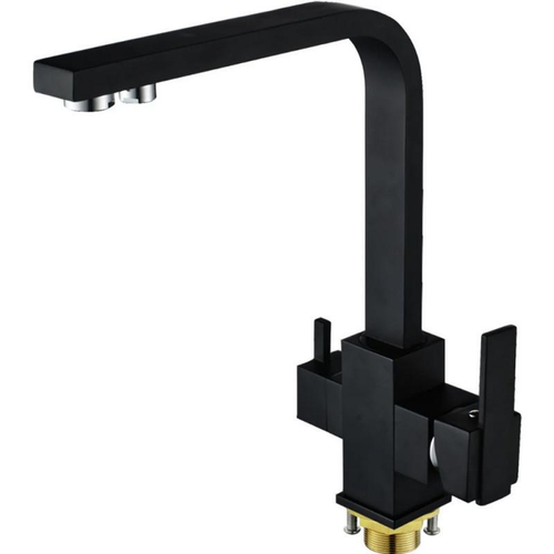 Смеситель для кухни со встроенным фильтром (краном) под питьевую воду Oute T66 T663BK-1