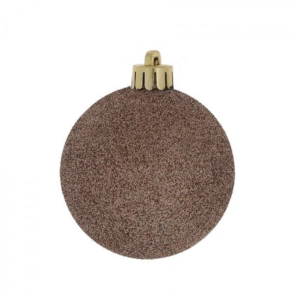 GAEM Набор из 40шт, Украшение новогоднее Шар "Молочный шоколад", D3/4/5/6 см, L14 W14 H26 см
