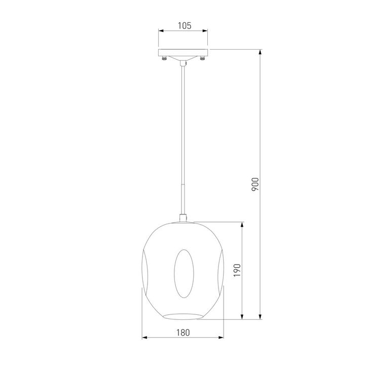 Подвесной светильник Eurosvet Mill 50195/1 черный жемчуг