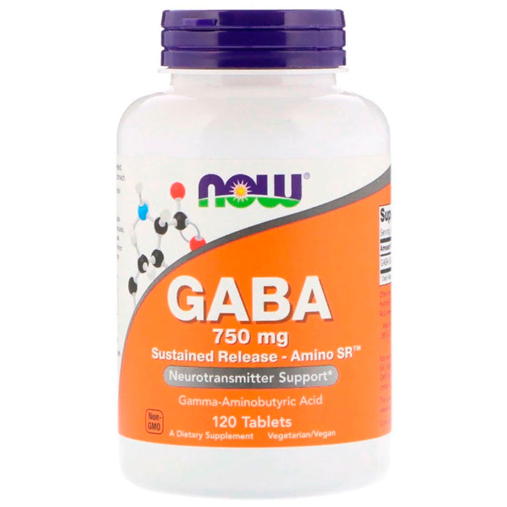 NOW Gaba 750 мг. (120 таб.)