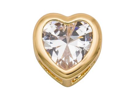 Подвеска-бусина "Сердце Crystal"-mini 7мм