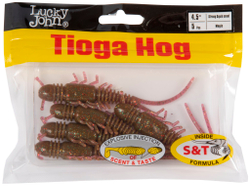 Мягкая съедобная приманка LJ Pro Series Tioga HOG 4.5 in (11.4 мм), цвет S14, 5 шт