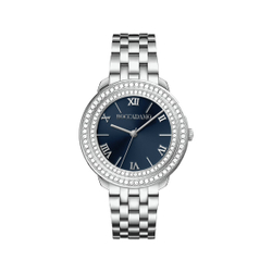 Часы Boccadamo Diva Silver Blue DV002 BL/S  с минеральным стеклом, кристаллами Swarovski