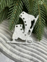 Новогодняя елочная игрушка Коньки