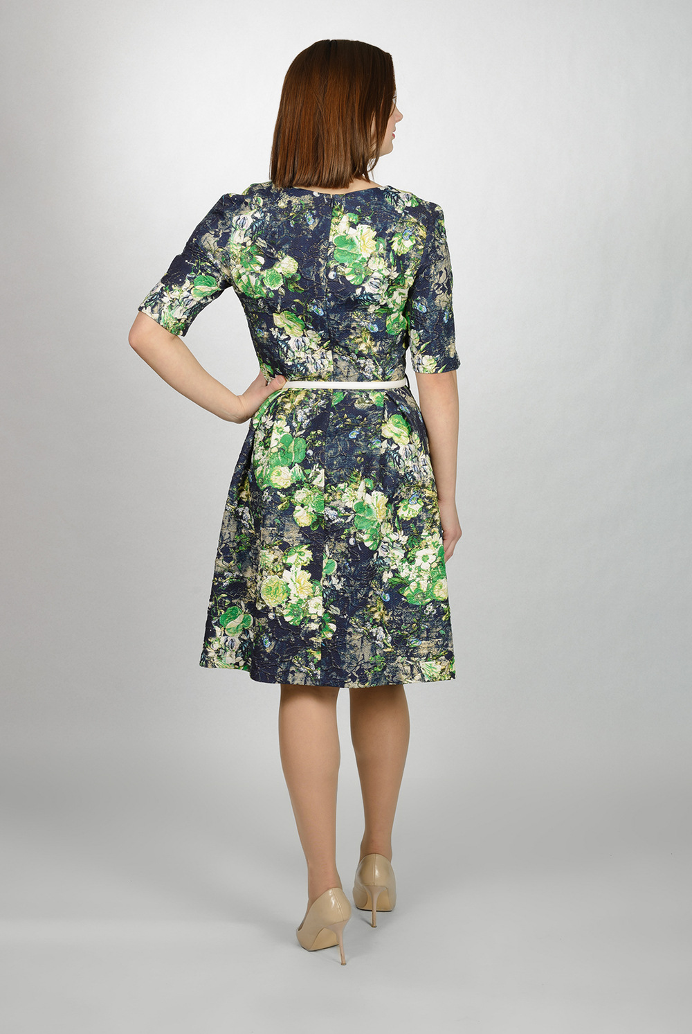 Нарядное платье 1185АН, Зелено-син #254ЗС051185АН