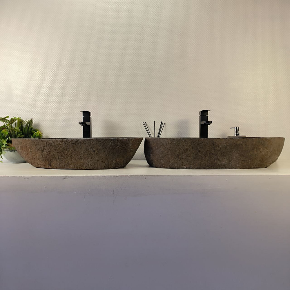 Раковина из речного камня ПАРА! RS-65333 67*33*15 0866