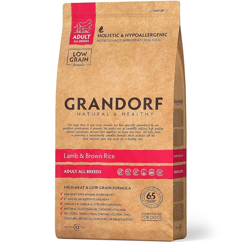 Сухой корм GRANDORF DOG Lamb&Turkey Adult Medium & Maxi для собак средних и крупных пород с Сухой корм GRANDORF DOG Lamb&Turkey Adult Medium & Maxi для собак средних и крупных пород с