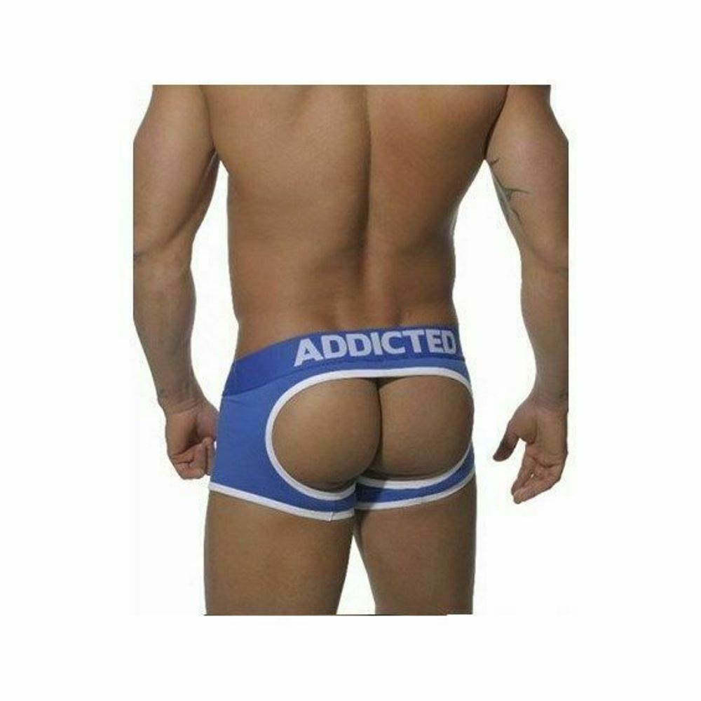 Мужские трусы джоки боксеры синие Seobean Addicted Blue