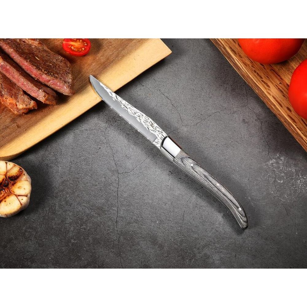Нож для стейка 22,4 см "Garwin Paris" Dents Pakka Wood P.L. Proff Cuisine