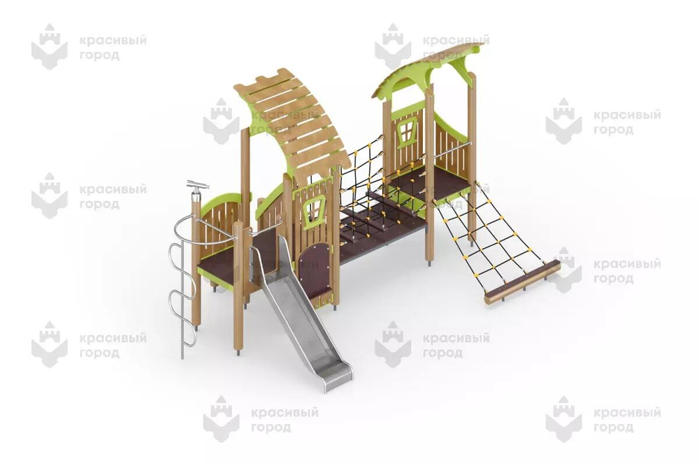 Игровой комплекс Робинзон с мостиком