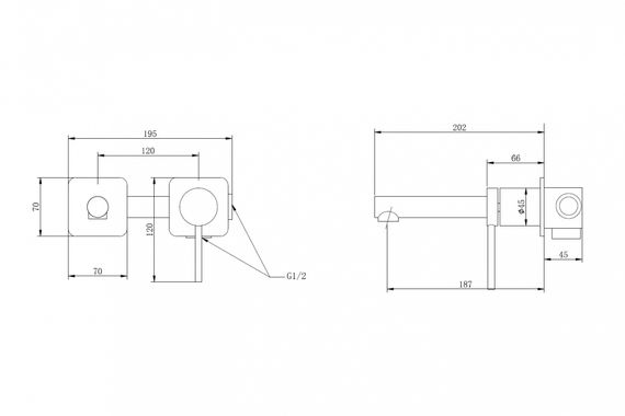 Смеситель ABBER Emotion AF8812W для раковины скрытого монтажа, белый