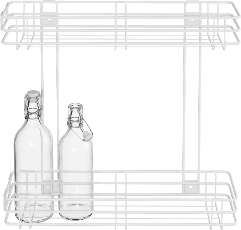 Полка Domaci Феррара 200-я D24756 для бутылок, белый муар