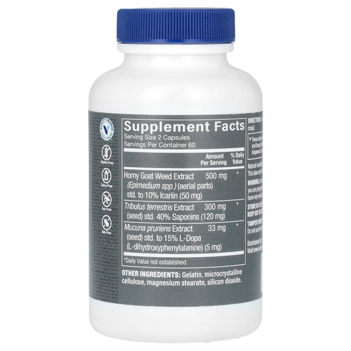 The Vitamin Shoppe, комплекс с горянкой для мужчин, 120 капсул