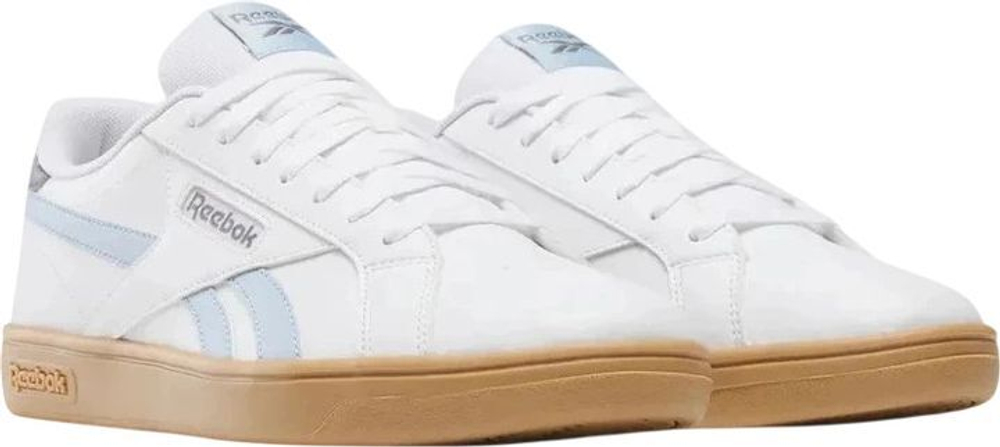 Кеды REEBOK COURT RETRO бело-голубой-розовый