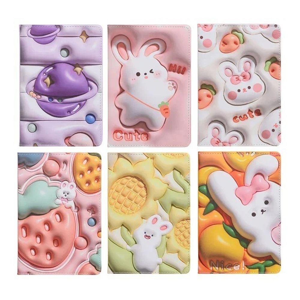 Блокнот детский Basir, формат А5, серия "Зайчик", мягкая обложка 3D, 80 листов, размер 21*14.5 см