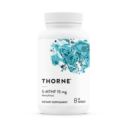 Thorne Research, Метилфолат, 5-MTHF 15 mg, 30 капсул