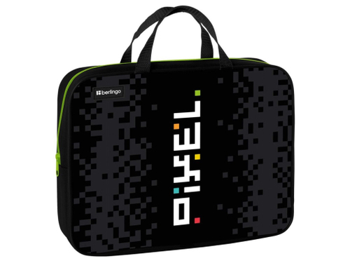 Папка с ручками 1 отделение, А4 Berlingo "Pixel style", 340*245*75мм, пласт