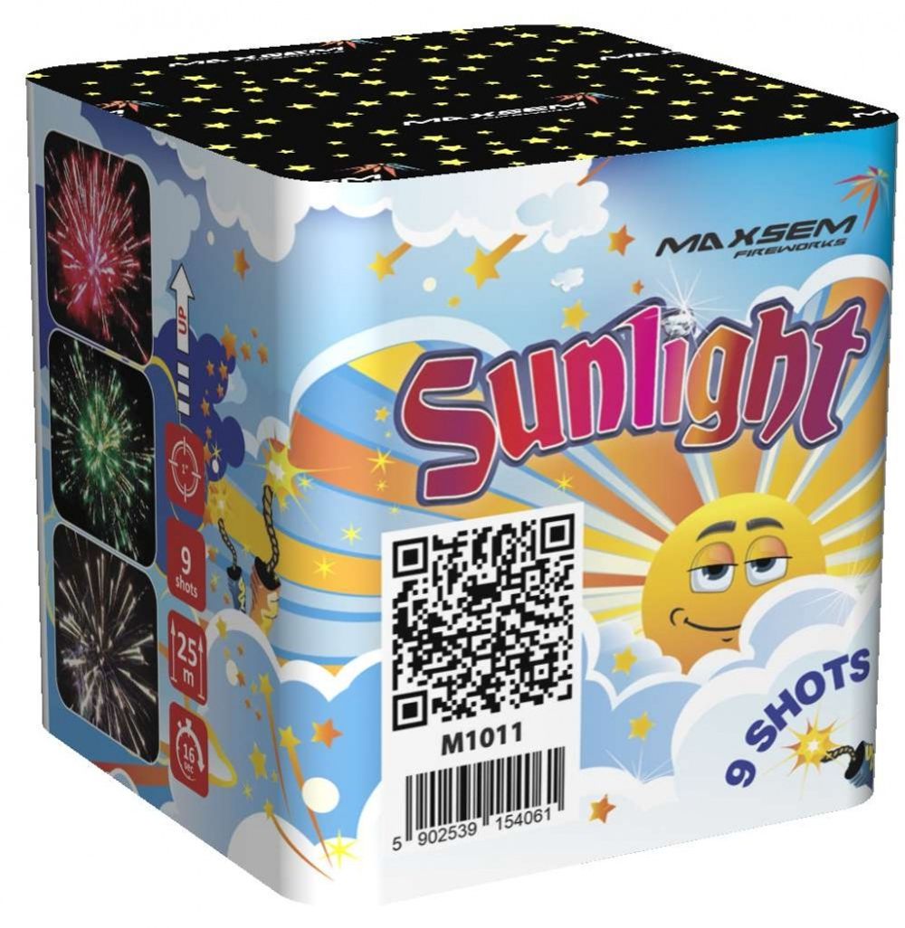 Батареи салютов  "SUNLIGHT"  1"/9 залпов