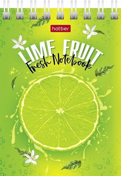 Блокнот А7 40л клетка HATBER Сладкое настроение" гребень 081190