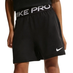 Детские теннисные шорты Nike Kids Pro Dri-Fit Fleece - black/white/white