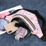 Сумка на пояс «Harizma», цвет пудровый, 31*12 см