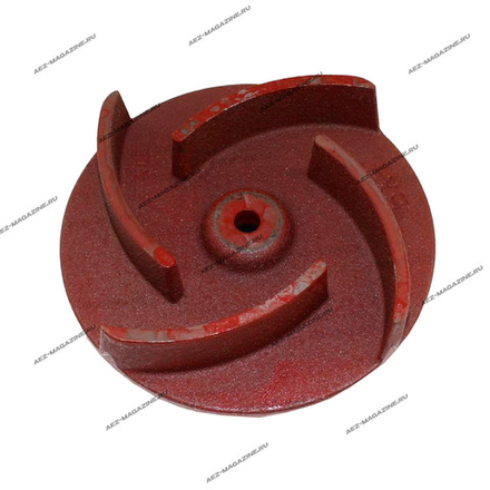 Крыльчатка помпы 80, D вала 20мм, наружный D-123см, высота юбки 27мм, высота полная 50мм