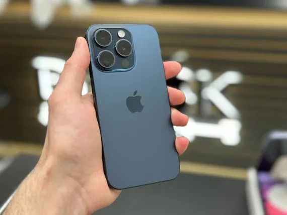 Б/У Телефон Apple iPhone 15 Pro 256Gb Blue 85%(JYNPG6VQDT)
