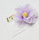 Заколка-зажим Pankigno Design с цветком Мальвы Violet